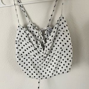 Zara polka-dot tank top, size US 4